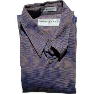 Vintage Jhane Barnes Colorful Iridescent Shirt Mens Button Down Designer EUC